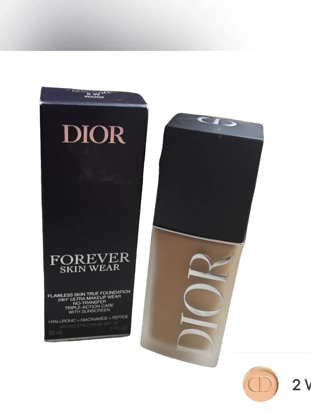 Dior Forever Skin Wear Foundation - 24h Wear - 48h Hydration 2W NEW